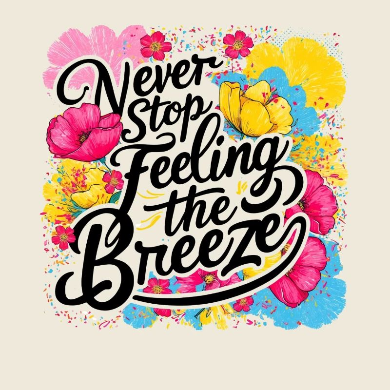 Never Stop Feeling The Breeze Design