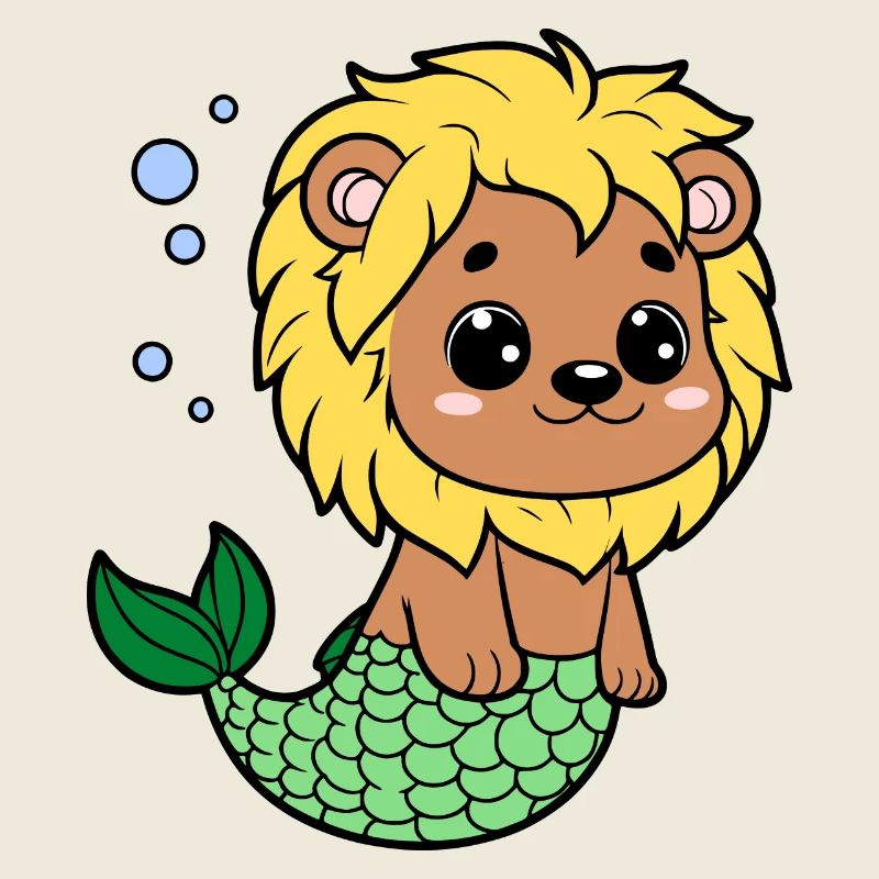 Lion de mer mignon lion