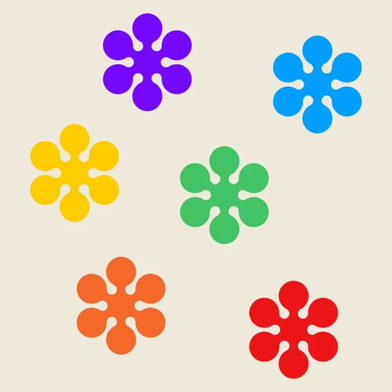 Regenbogenblumen subtile Gay Pride