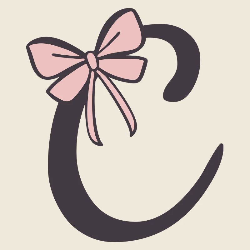 Ruban de la lettre C initiale