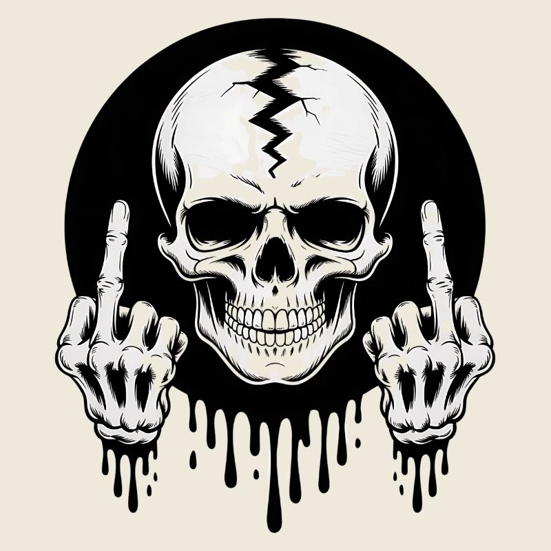 Squelette Majeur Tête de mort Symbole