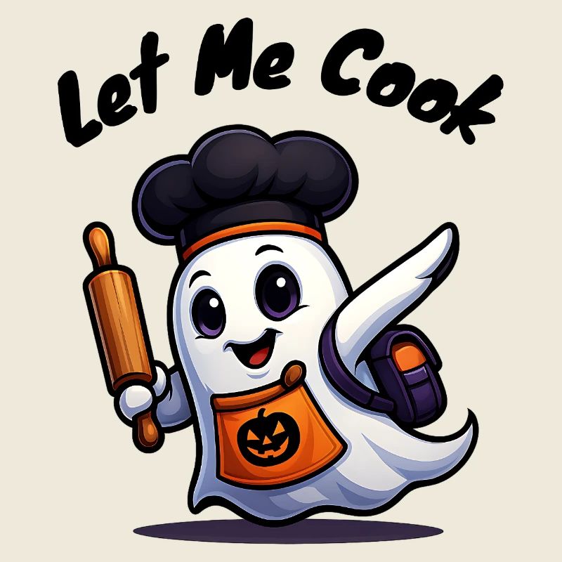 Let Me Cook – Kochender Halloween‑Geist Shirt