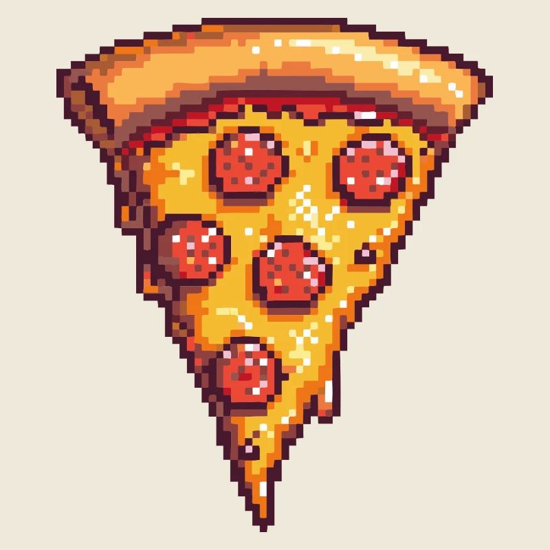 Pixel Pizza Stück