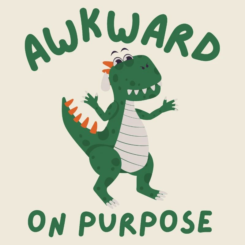 Unbequemer Dino mit Absicht