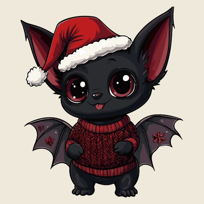 Bat Christmas Xmas