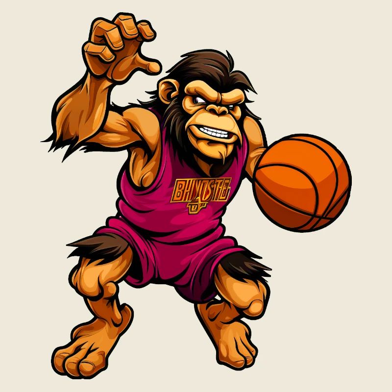 Schimpansen Basketball