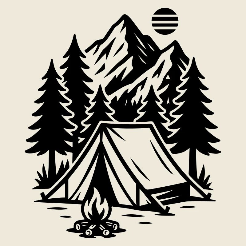 Camping Zelt Berge Wald