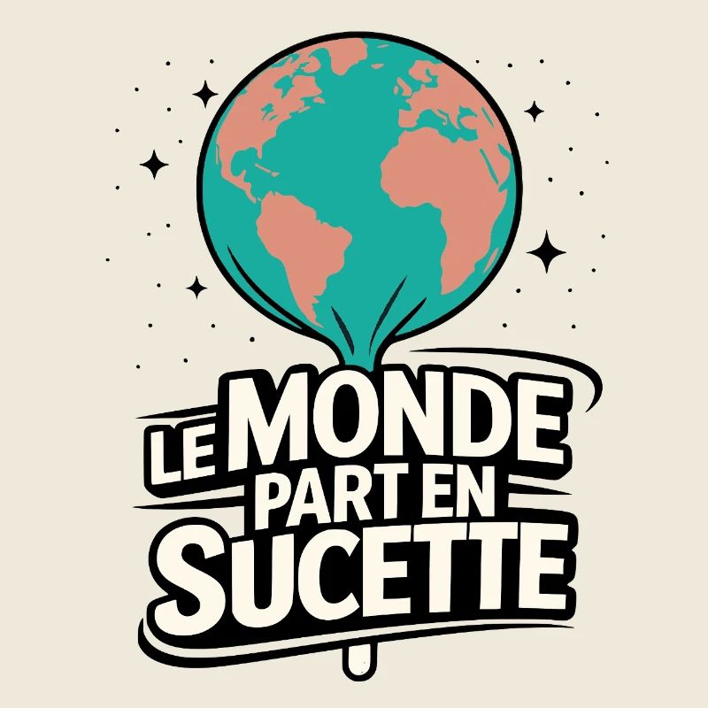 Le Monde Part en Sucette Globe Pop
