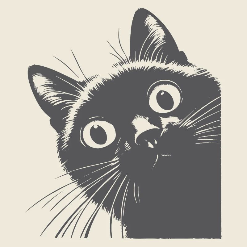 schwarze Katze