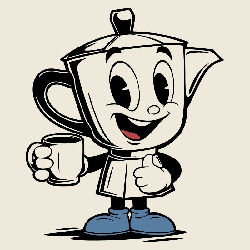 Vintage Mokkakanne Mascot