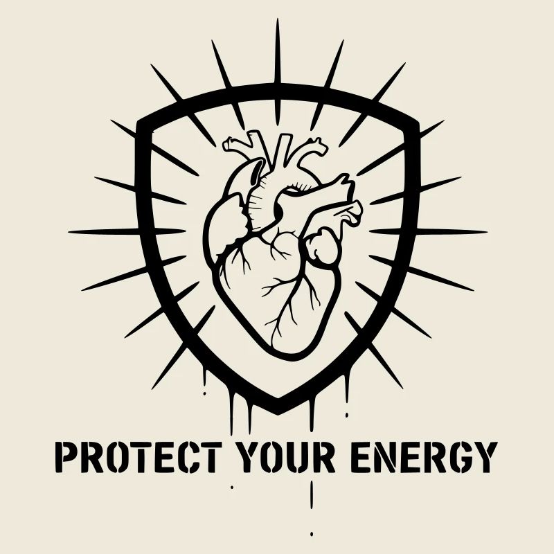 Starkes Protect Your Energy Schild