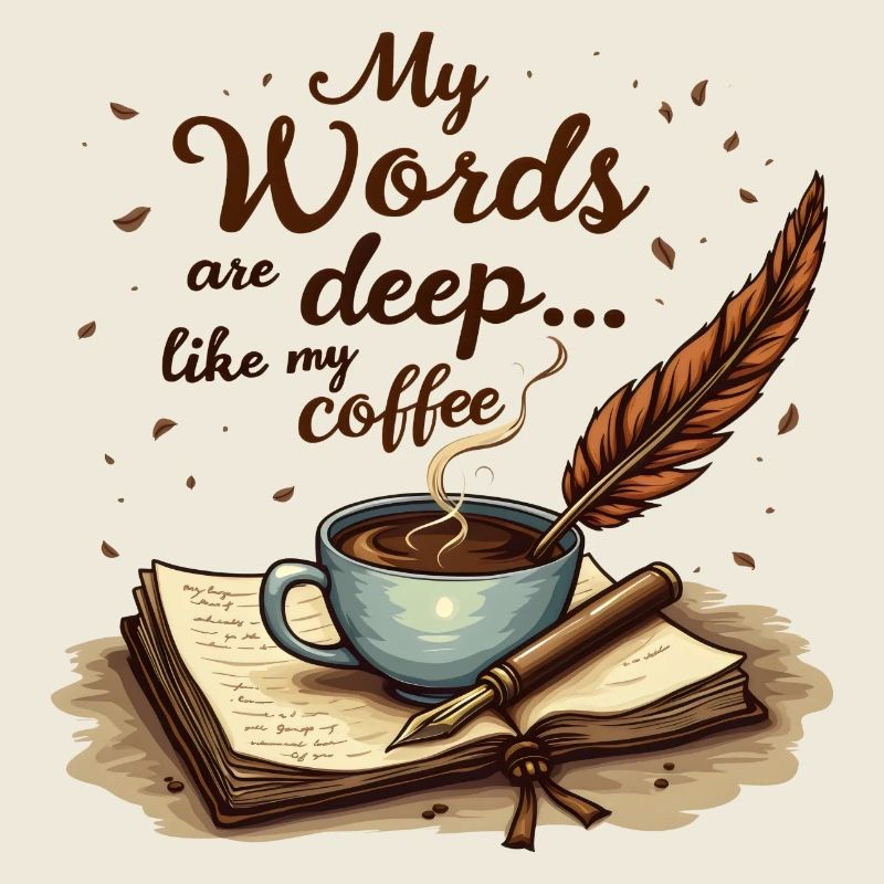 Gedichte Schreiben - Les mots sont profonds comme mon café
