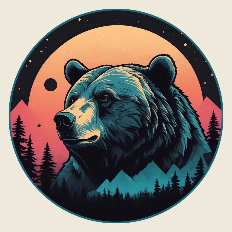 Grizzlybär Kodiakbär Braunbär Portrait