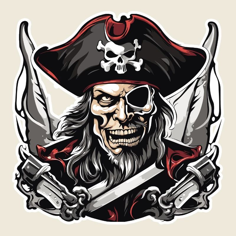 Pirate / Ahoy / Ancre / Capitaine / Crâne / Rhum