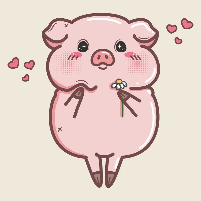 Verliebtes Schweinchen