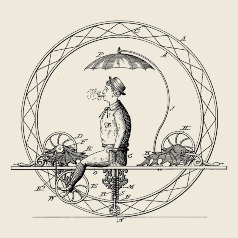 Vintage Bicycle Drawing Historic