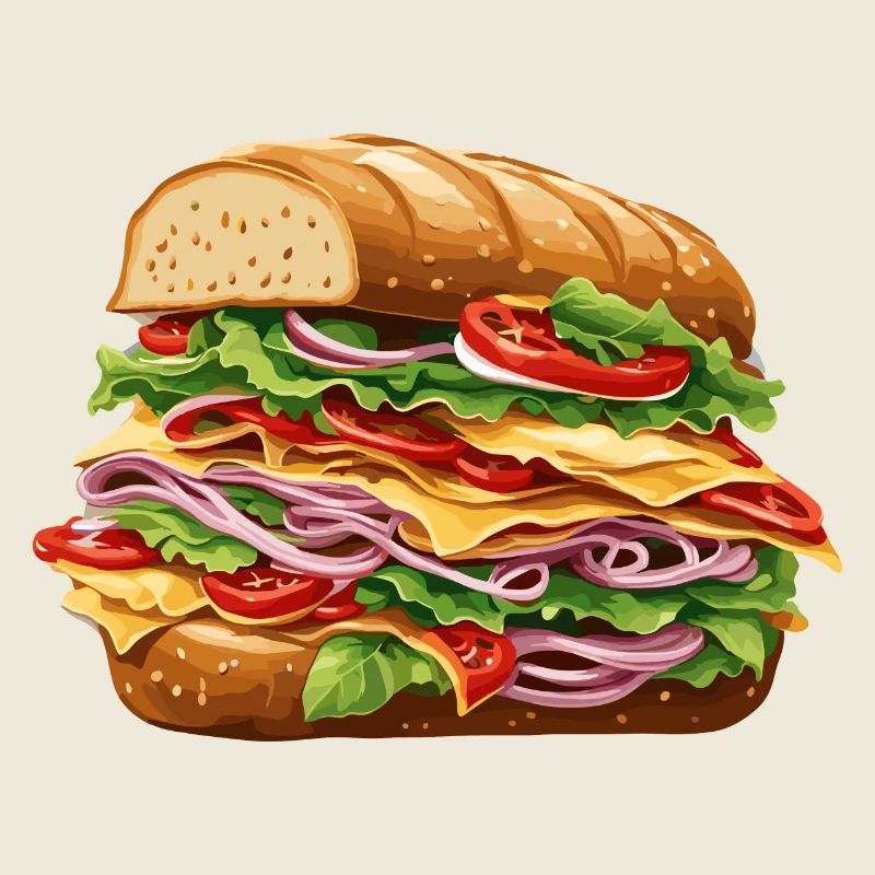 Sandwich / Belegtes Brot / Essen / Lebensmittel