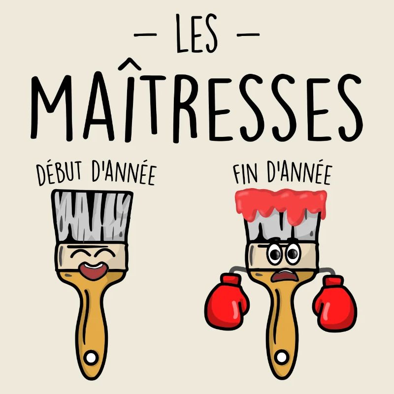 Les maîtresses en début et fin d'année