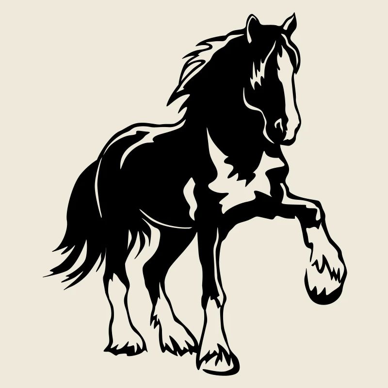 Pferd Shire Cheval