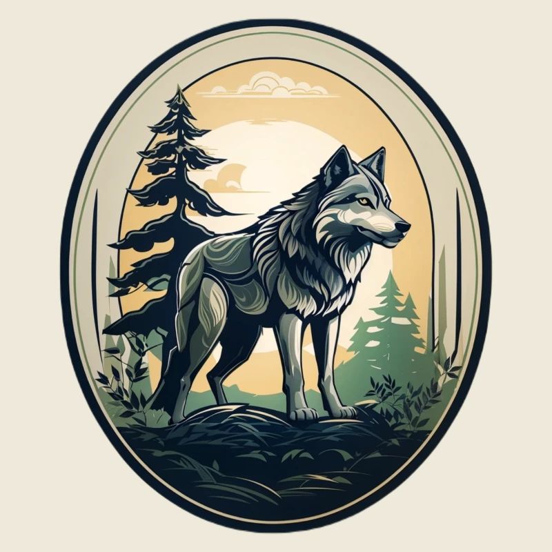 Forest dweller wolf