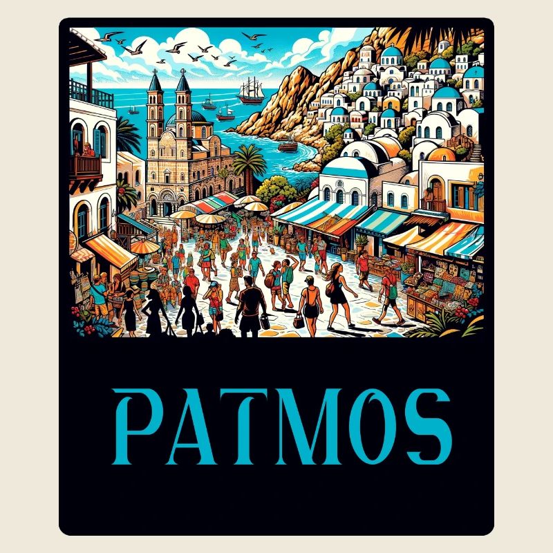 Design paradisiaque de Patmos en Grèce