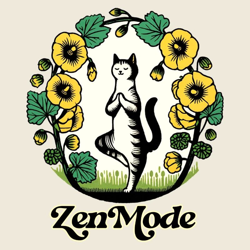 Chat Kitty en mode Zen