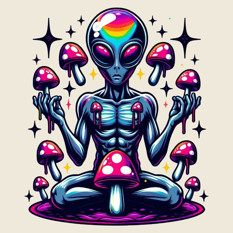 Alien aux champignons