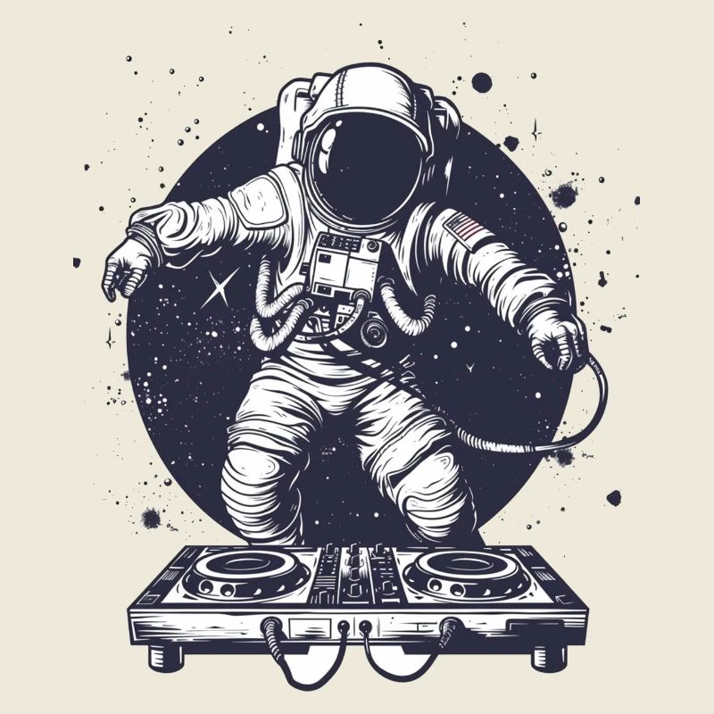 ASTRONAUT MARS PLANET GPS STAR DJ