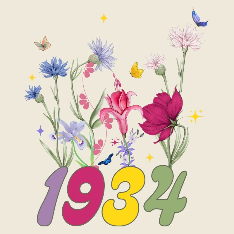 Année de naissance 1934 fleurs sauvages