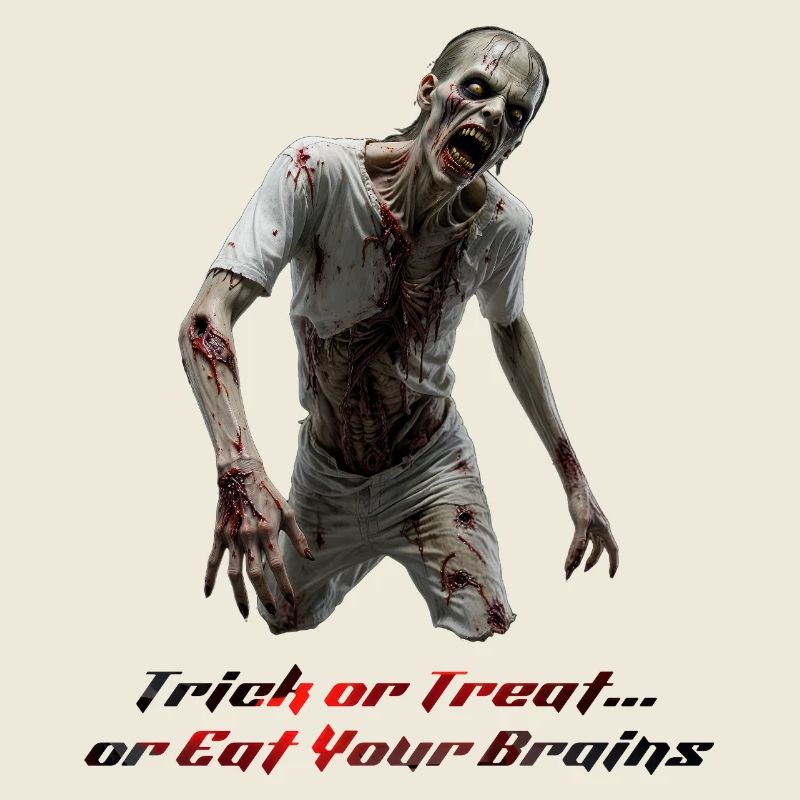 Terrifiant Zombie Walker - Conception d’horreur d’Halloween