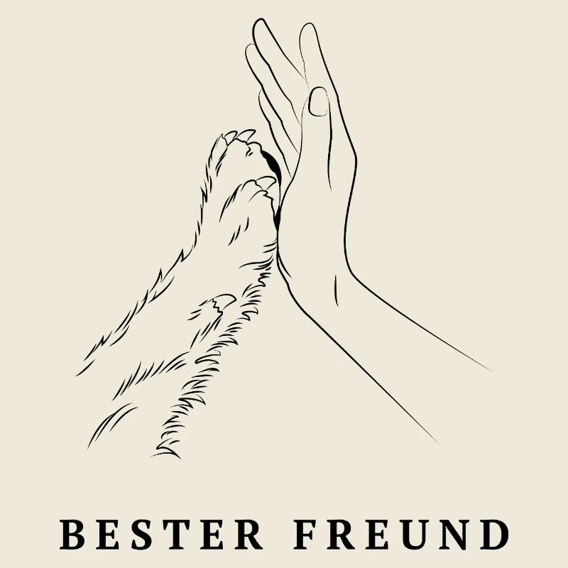 Bester Freund-Hund & Mensch Pfote , Dog Lover Gift