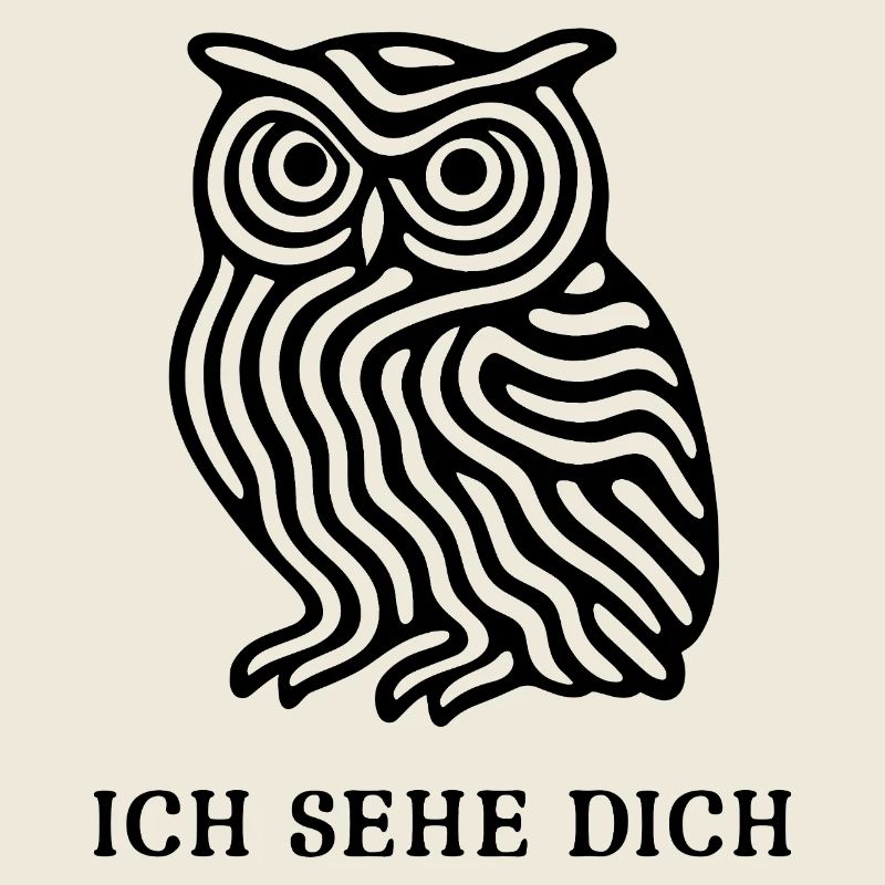 Eule „Ich sehe dich“ – Mystisches Design