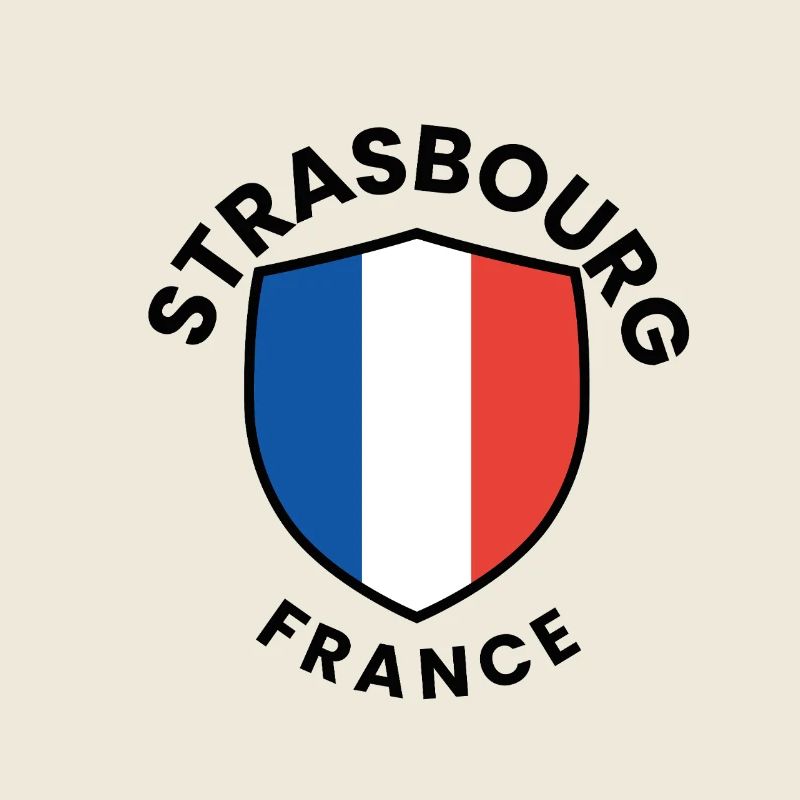Strasbourg Shield France Flag