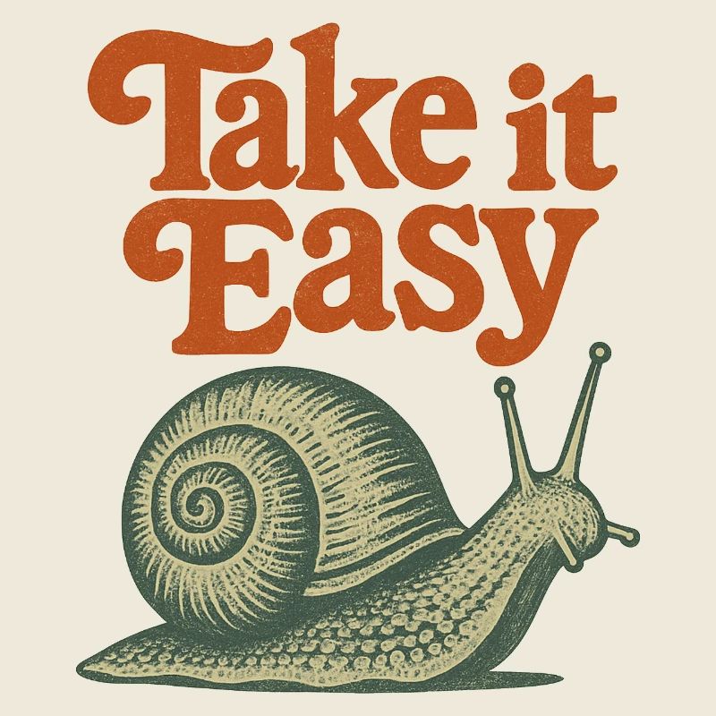 Nimm es locker Snail Retro