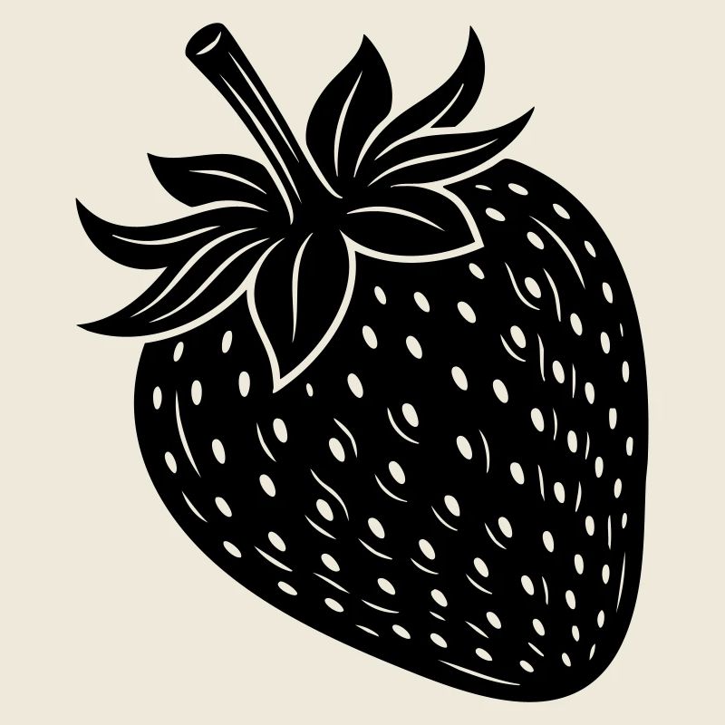 Strawberry Fruit Silhouette