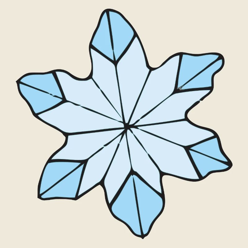 Stilvolle Blaue Eisblume design