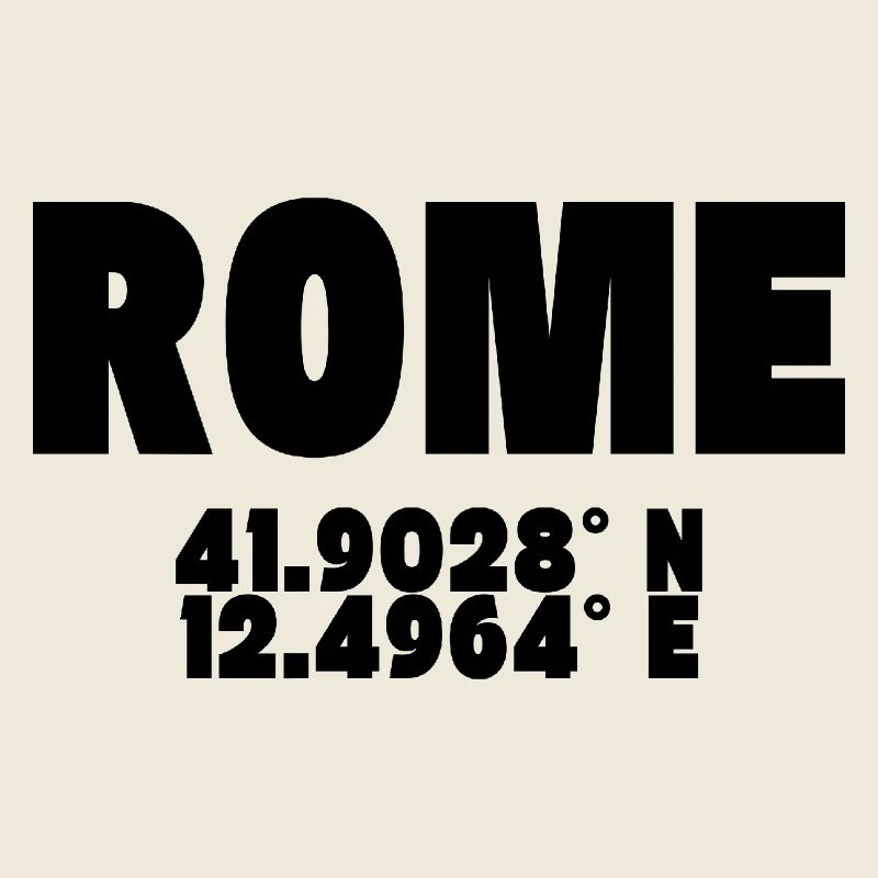 Rome - Design avec coordonnées