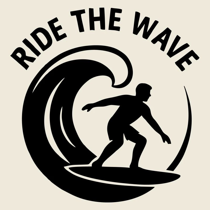 Riding the Wave Surfer Surf Surfing