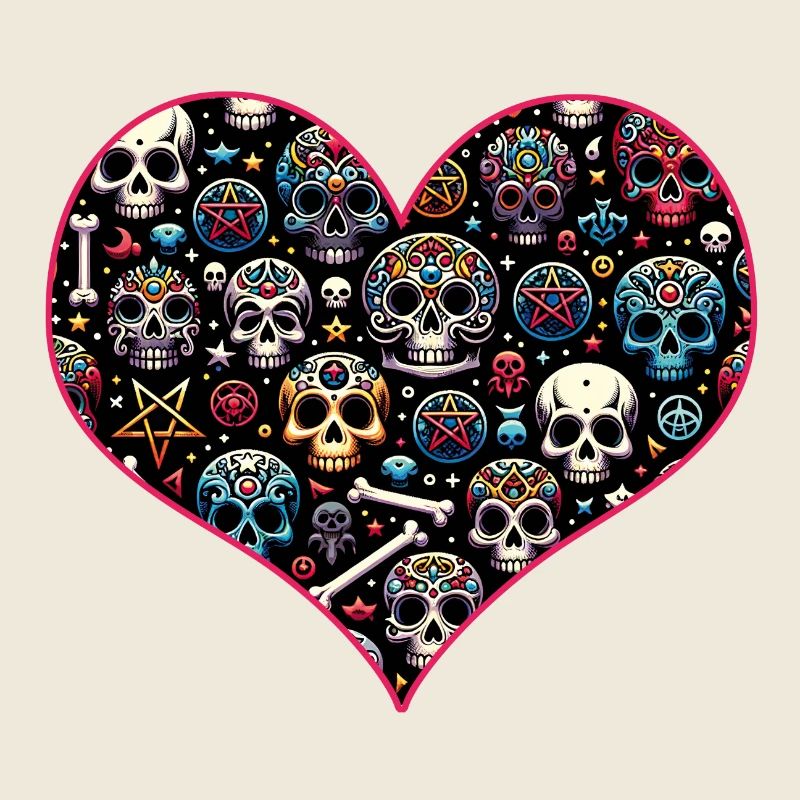 Buntes dekoratives Skullmuster