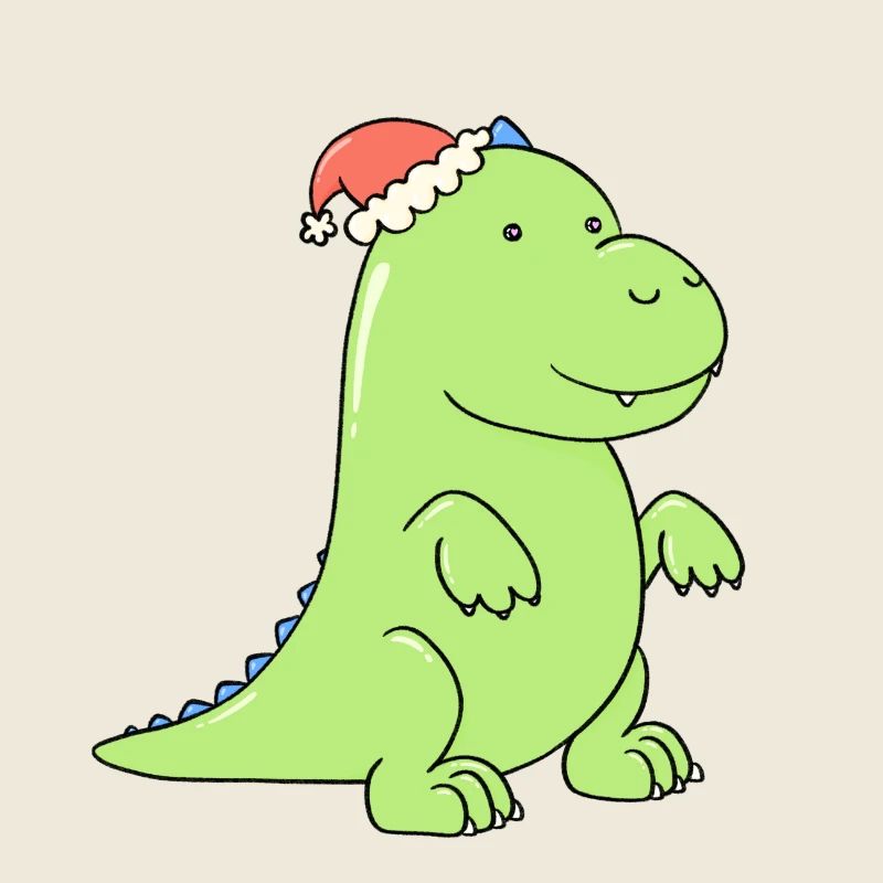 ein kleiner Dino ist verliebt