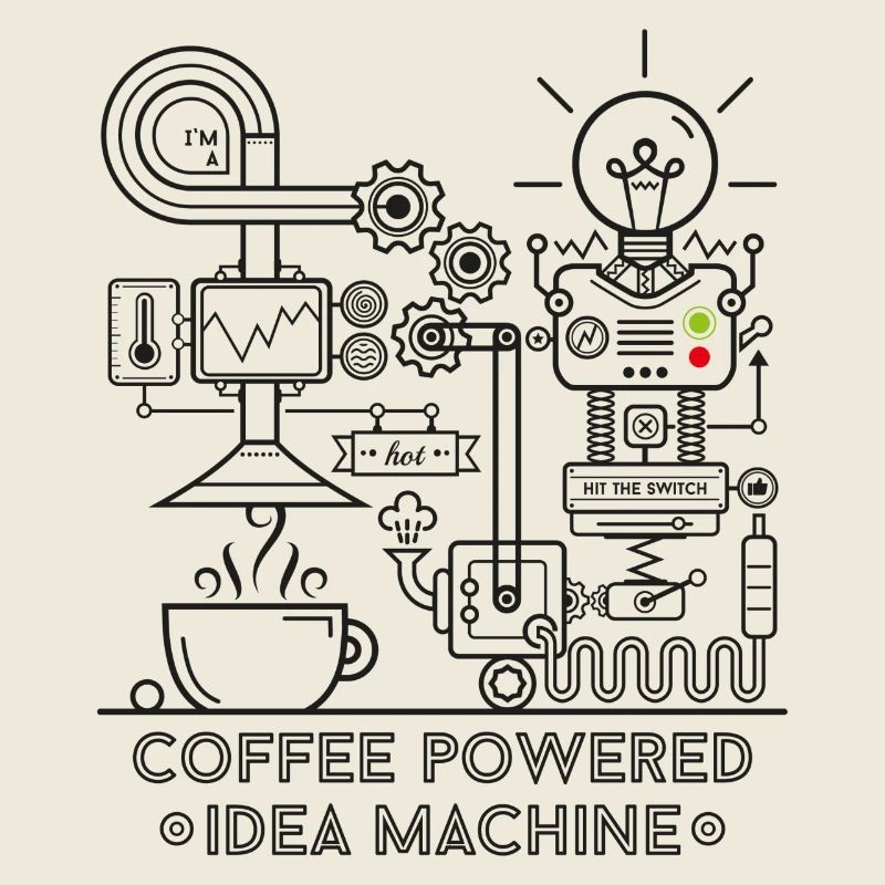 Coffee powered - black