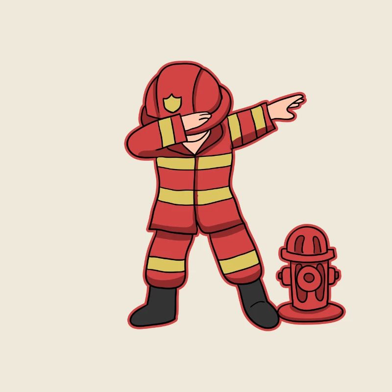 Firefighter Dab - Dabbing Firefighter