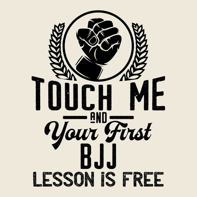 Touch me - first BJJ lesson free - schwarz
