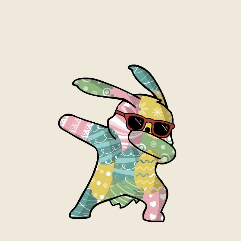 Dabbing Easter Bunny Osterhase Ostern