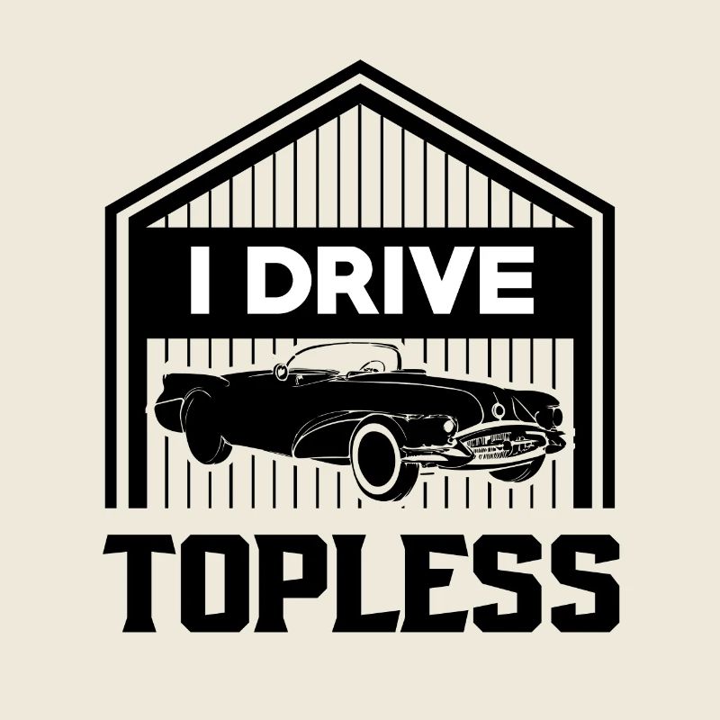 Convertible sans toit cadeau Tshirt
