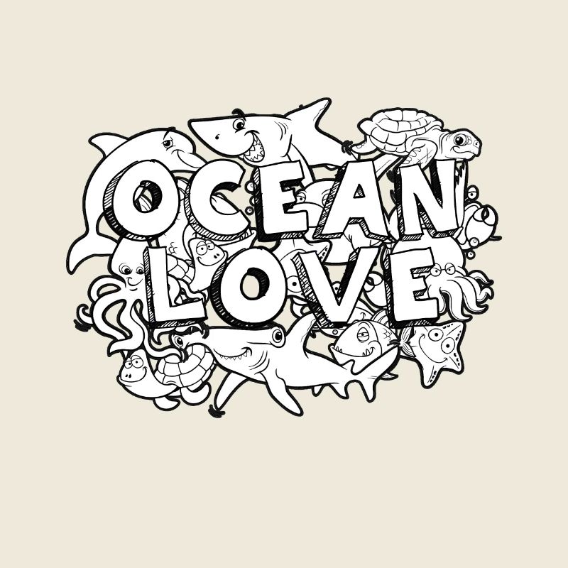doodle Art Ocean