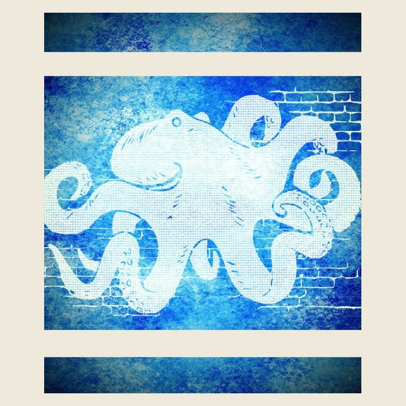 Octopus blau