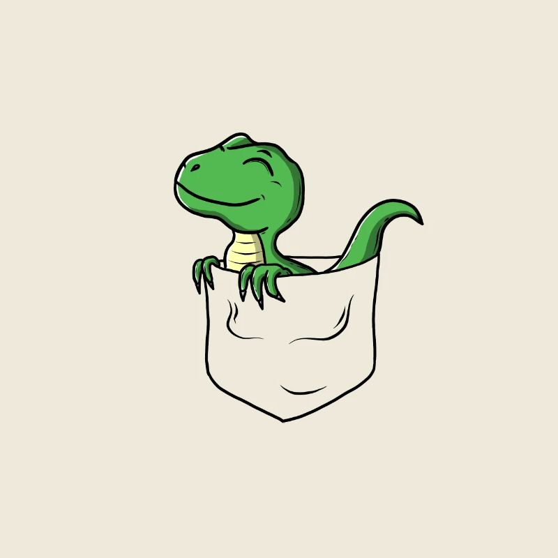 Süßer Dino Brusttasche