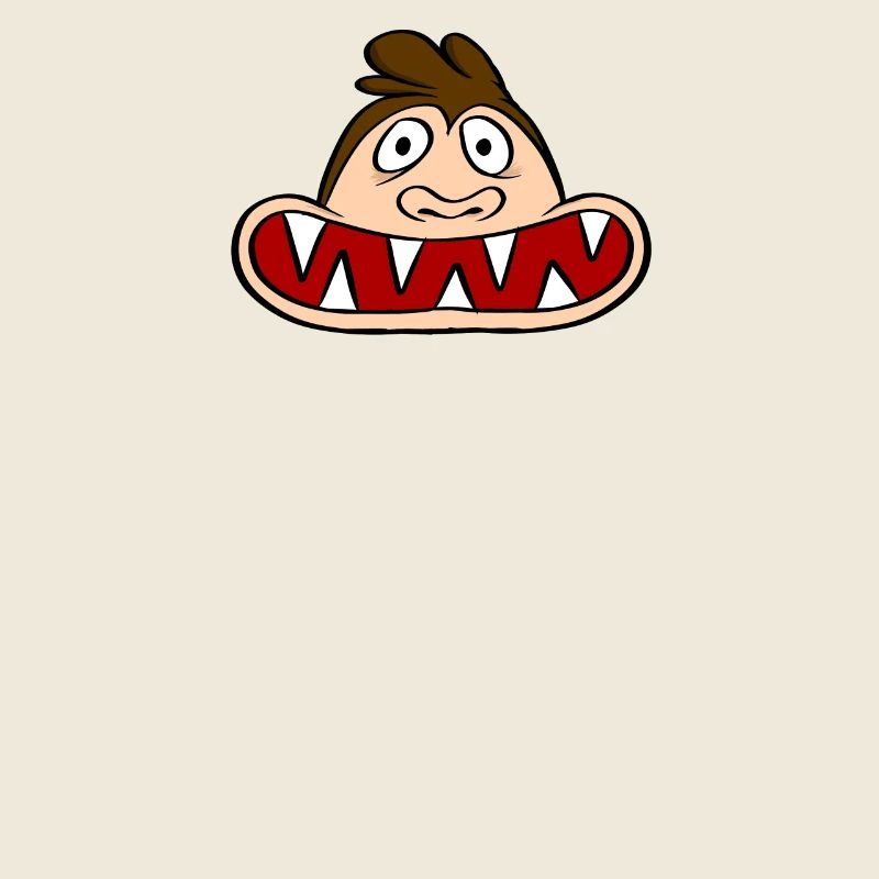 Monkey with large mouth