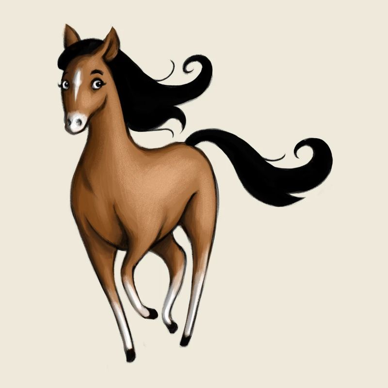 Braunes Pferd